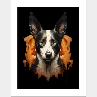 Halloween Canaan dog design Posters and Art